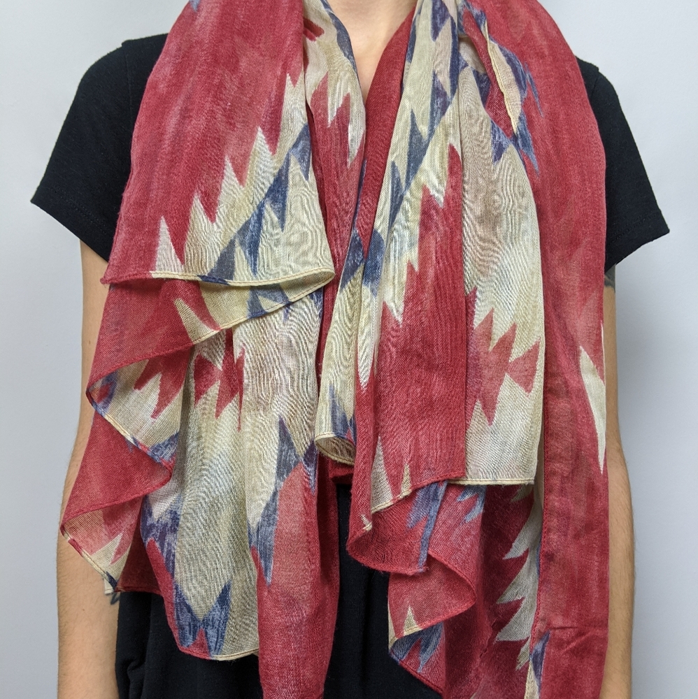 Tribal pattern scarf